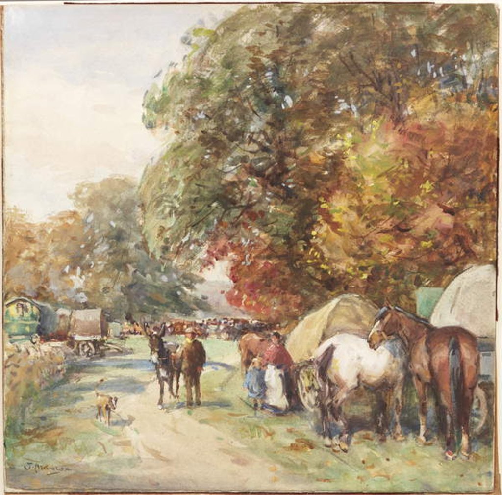 Detail of Brough Fair by John Atkinson