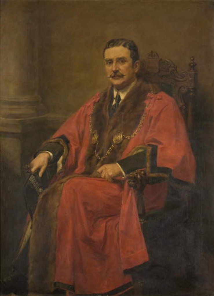 Detail of Portrait of Alderman John Robert Lawson, J.P. by Ralph Hedley