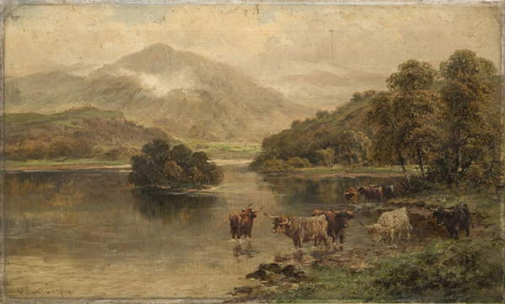 Detail of Loch Katrine by William Langley