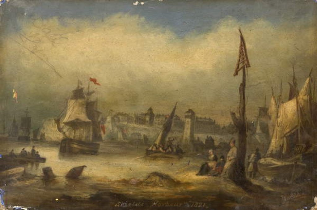 Detail of Shields Harbour 1821 by Joseph 'Putty' Garbut