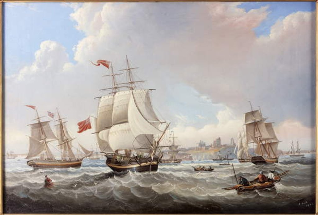 Detail of The Brig 'Margaret' by John Scott