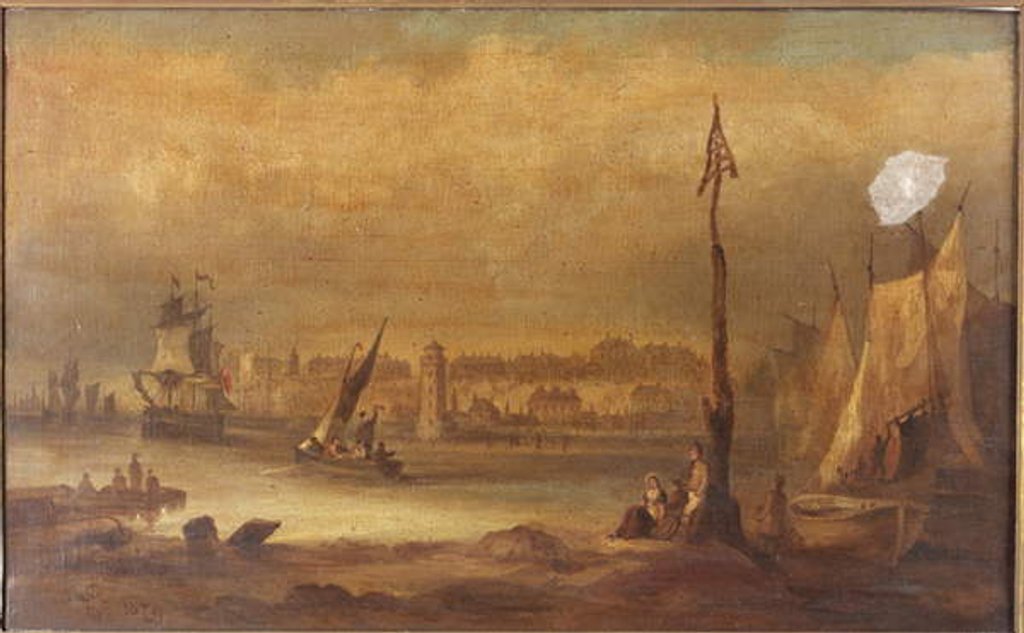 Detail of Shields Harbour by Joseph 'Putty' Garbut