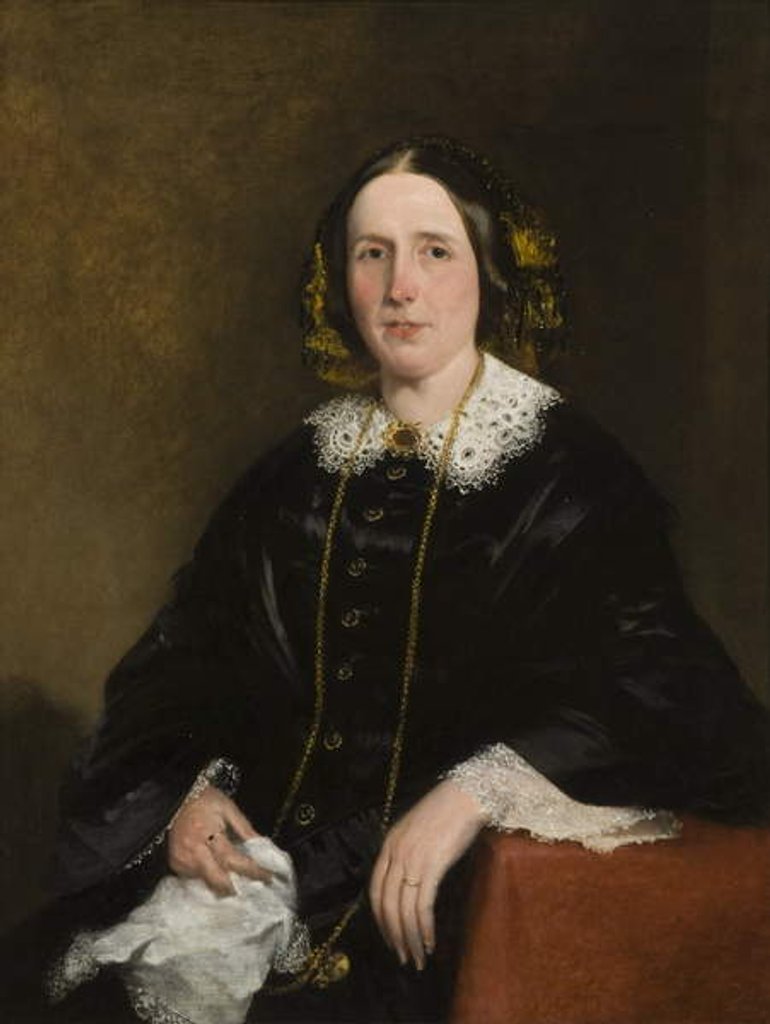 Detail of Portrait of Elisa Ramsay Stevenson, neé Anderson by English School