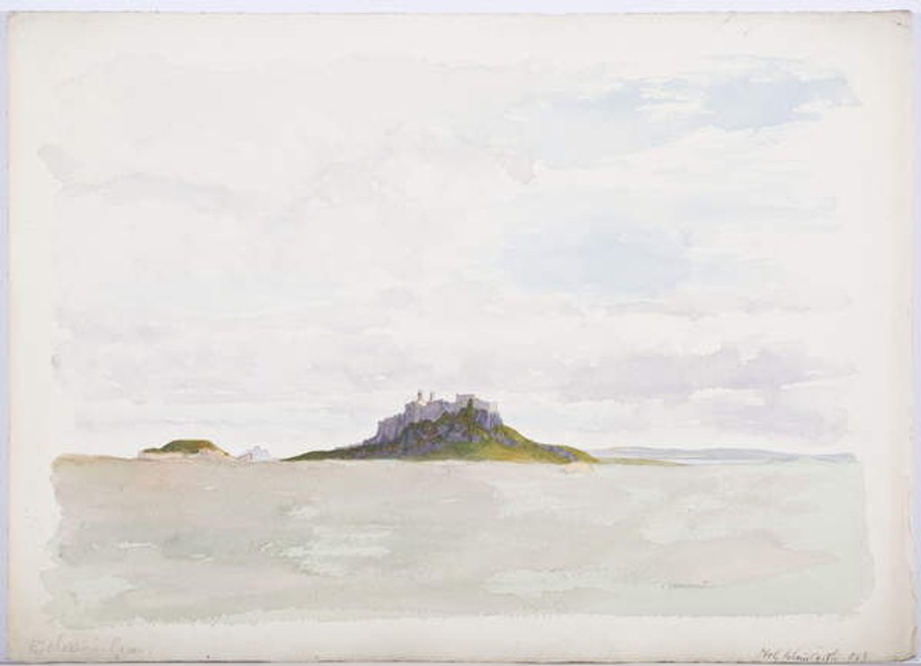 Detail of Holy Island Castle, 1893 by Daniel Oliver