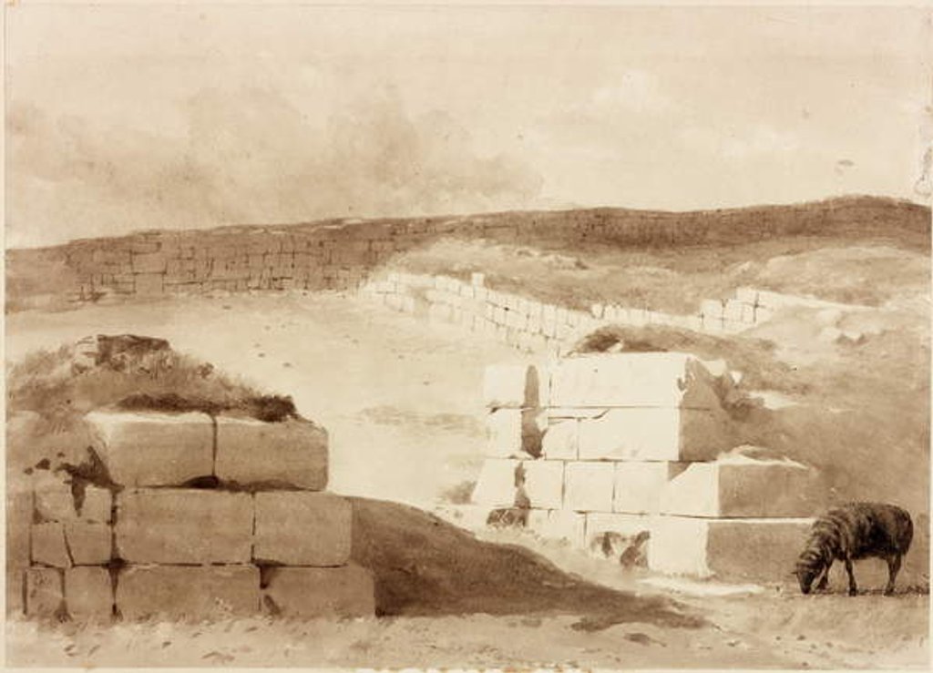 Detail of South Gateway, Cawfields, 1848 by Henry Burdon Richardson