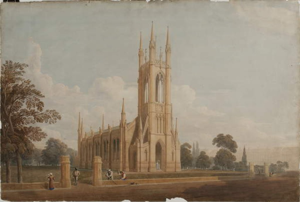 Detail of Design for St Thomas's Church, c.1826 by John Dobson