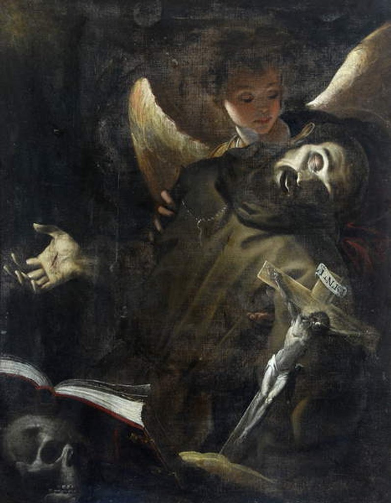 Detail of St. Francis in Ecstasy, c.1598 by Giovanni Battista Crespi