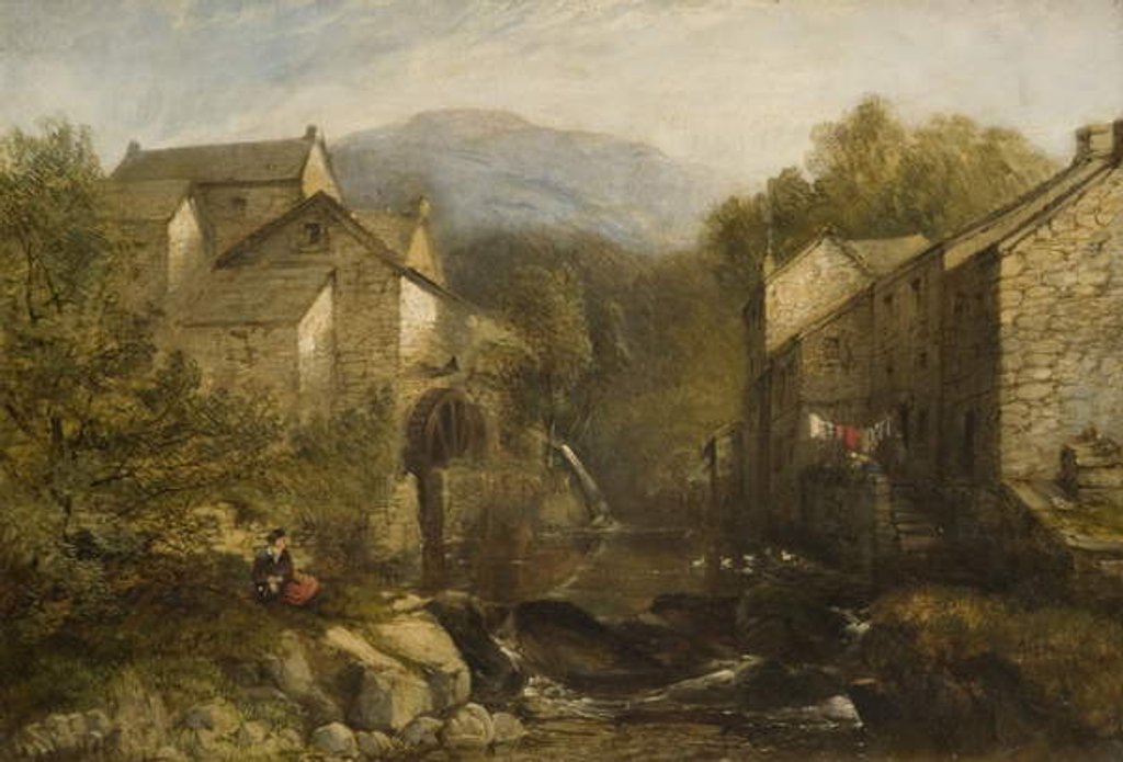 Detail of Ambleside Mill by English School