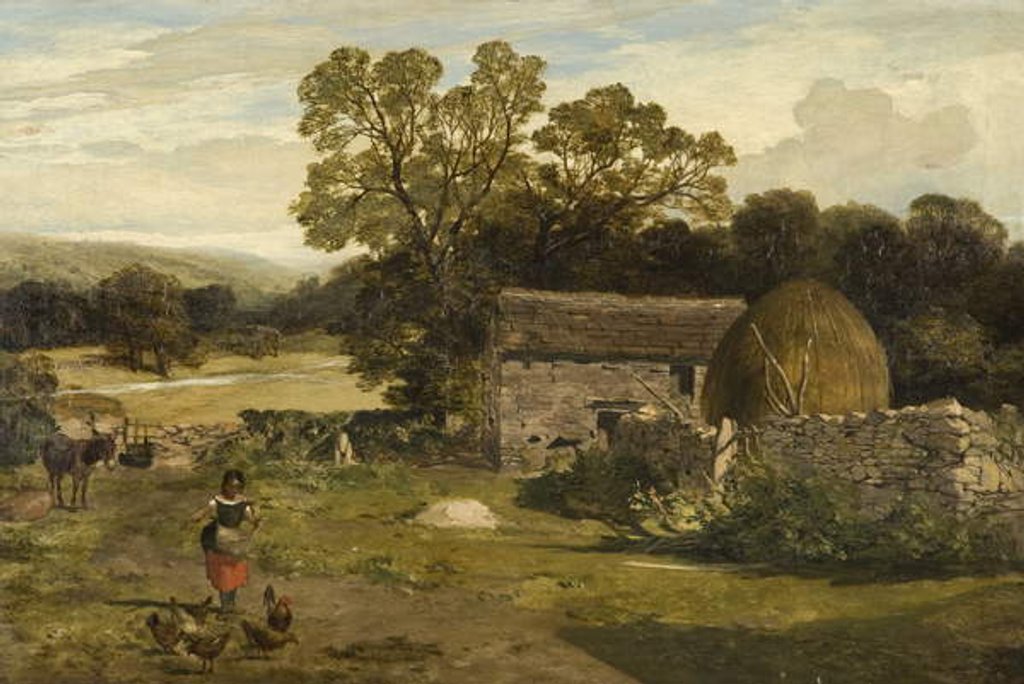 Detail of Landscape with a Farm by James Peel