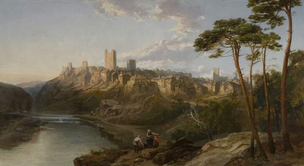 Detail of Richmond Castle, Yorkshire by James Webb