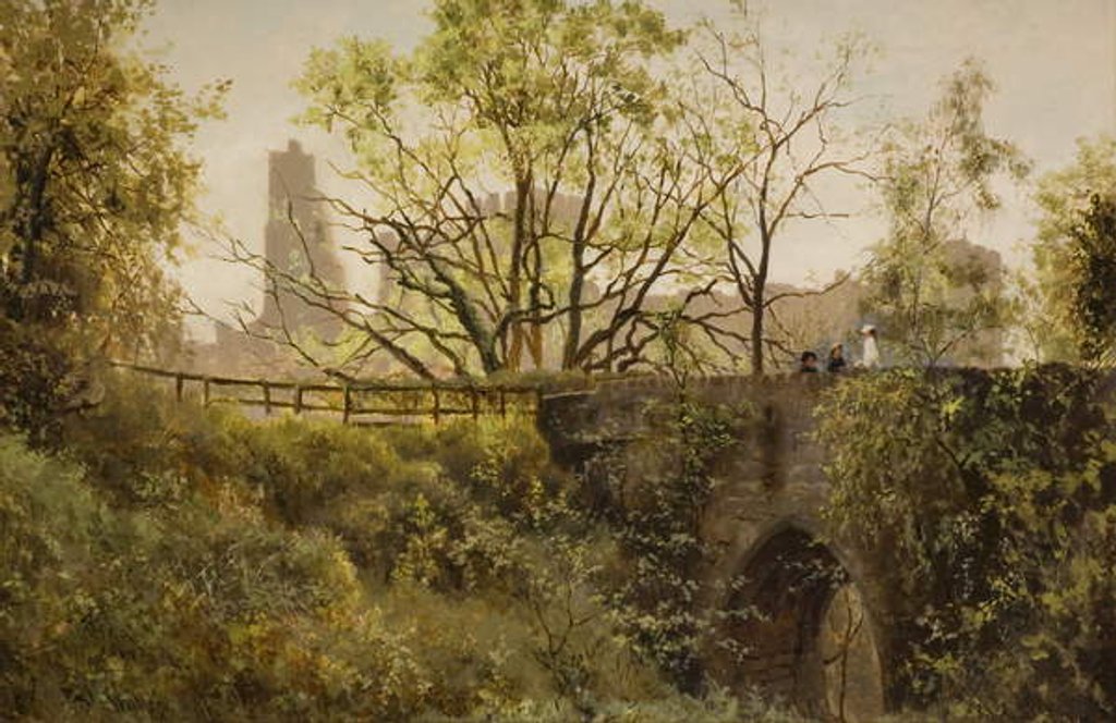 Detail of Prudhoe Castle, Northumberland by John Wallace