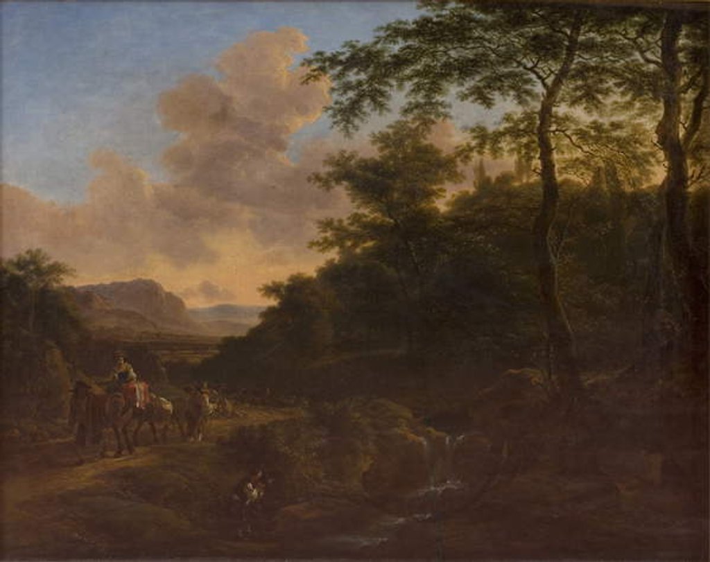 Detail of Landscape by Jan (attr. to) Both