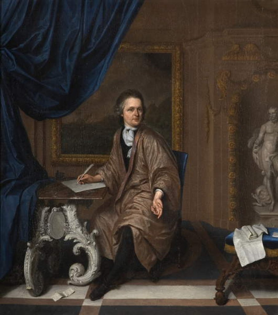 Detail of Portrait of an Unknown Man, 1694 by Jan van Goor