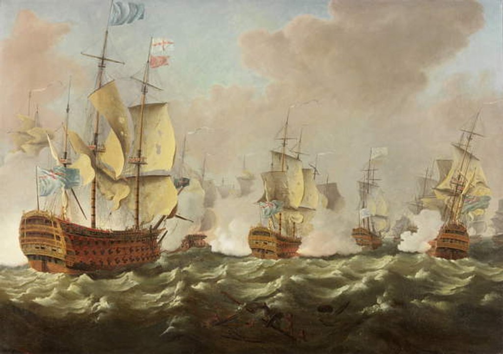 Detail of A Naval Engagement by Richard Paton