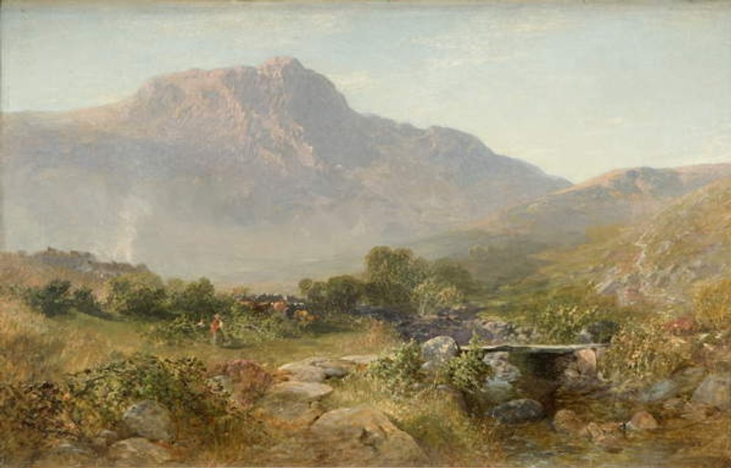 Detail of Capel Curig, 1855 by Alfred William Hunt