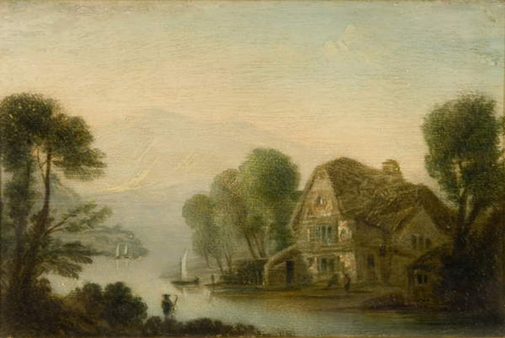 Detail of Breadlebane Ferry, Loch Tay by John Wilson Ewbank