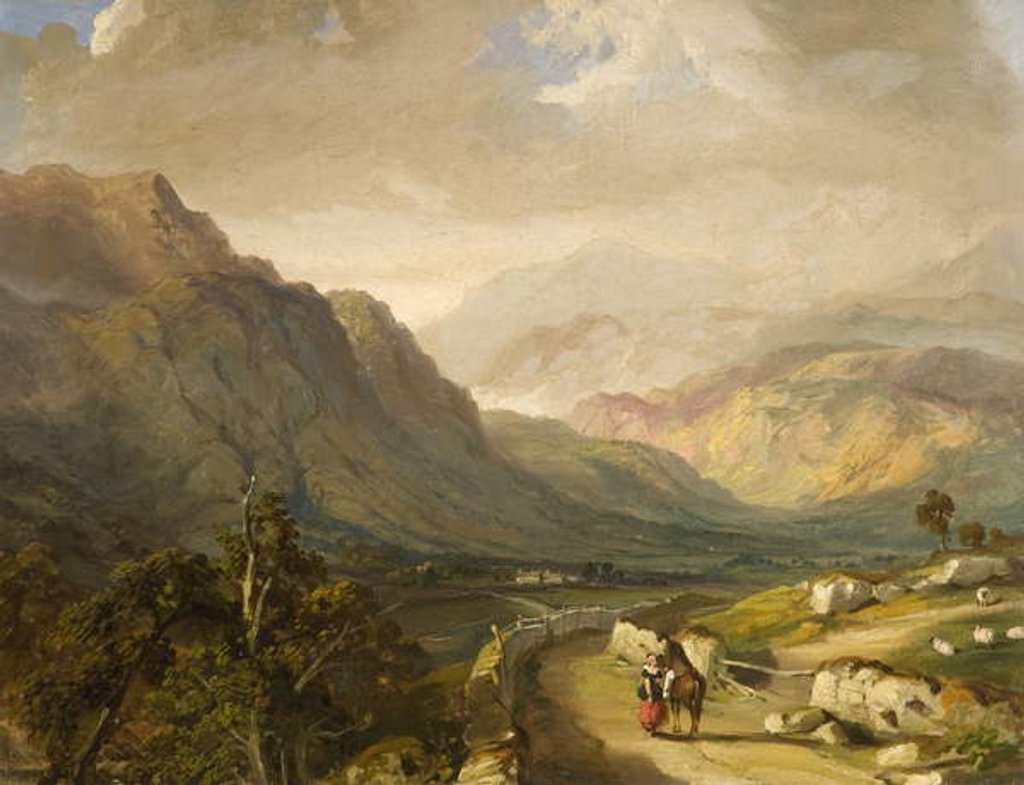 Detail of Borrowdale by Samuel Bough