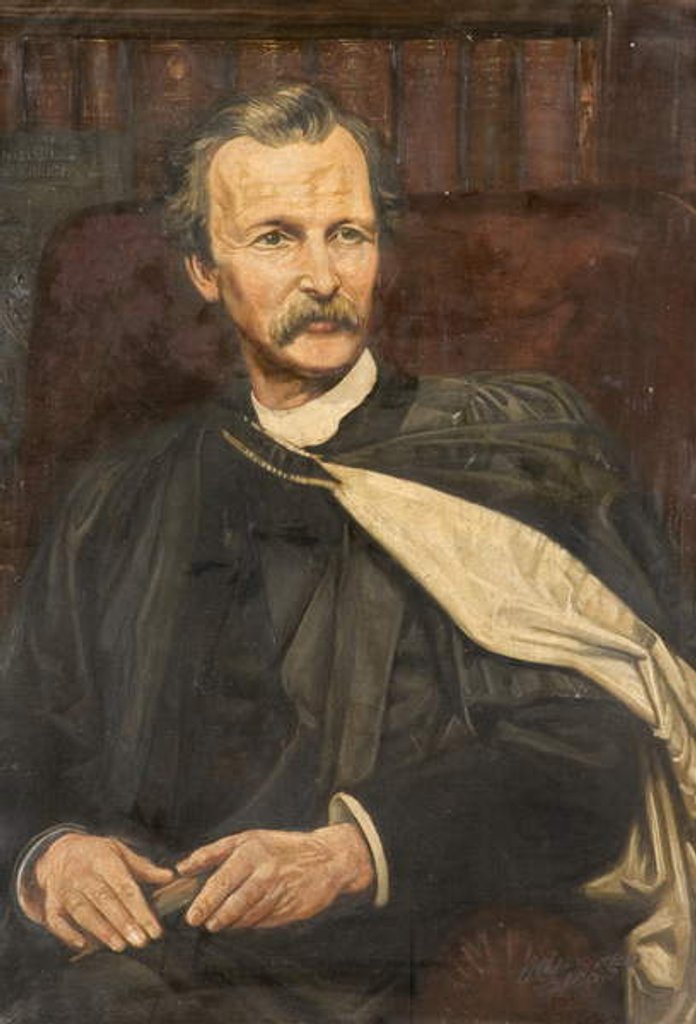 Detail of Portrait of Canon Moore Ede, 1901 by James Eadie Reid