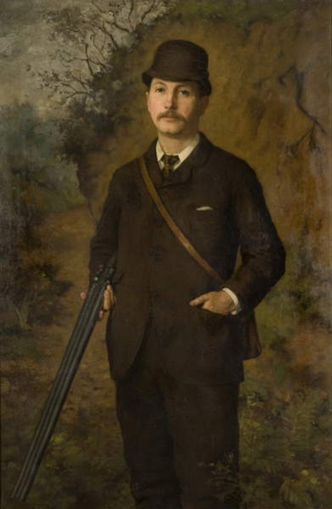 Detail of Portrait of John Rowell, 1884 by George W. Baldry