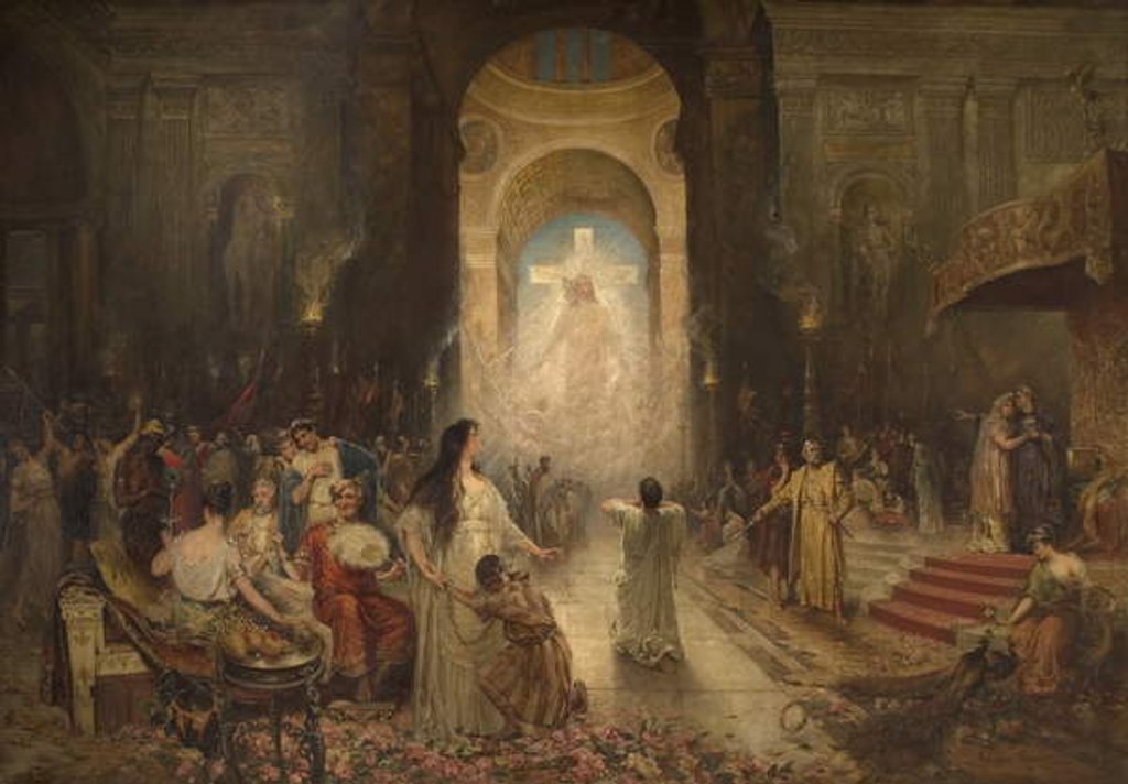 Detail of The Sign of the Cross, 1897 by Davidson Knowles