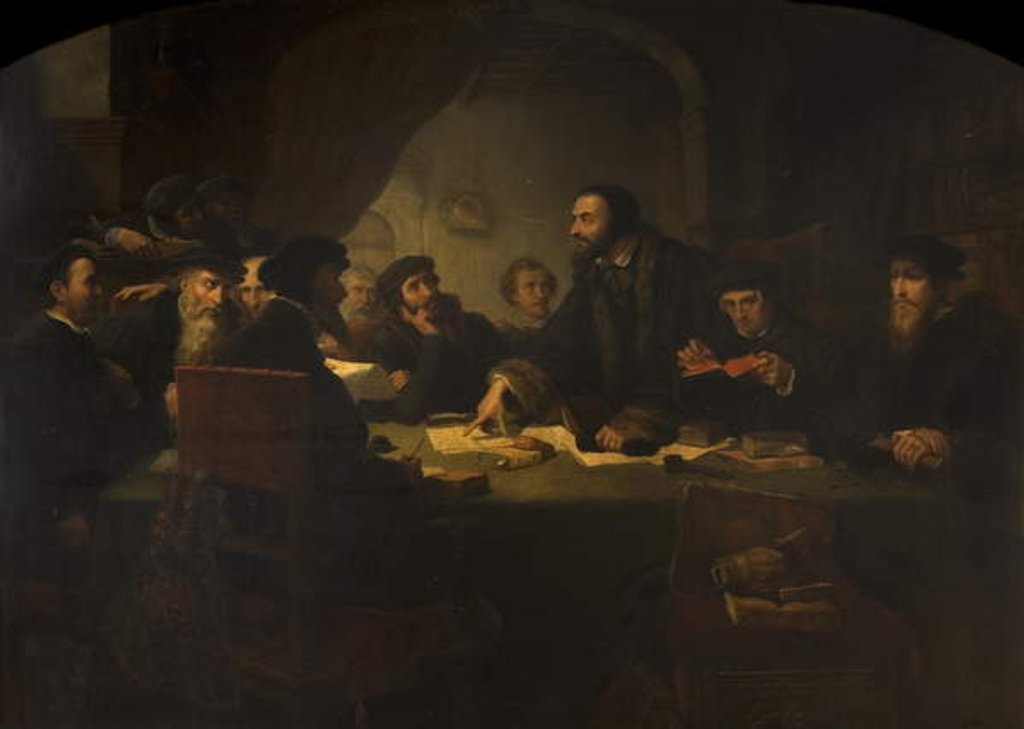 Detail of After Darkness, Light, c.1852 by Pierre Antoine Labouchere