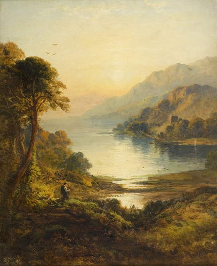 Detail of Kyles of Bute, Argyll, 1876 by George Blackie Sticks