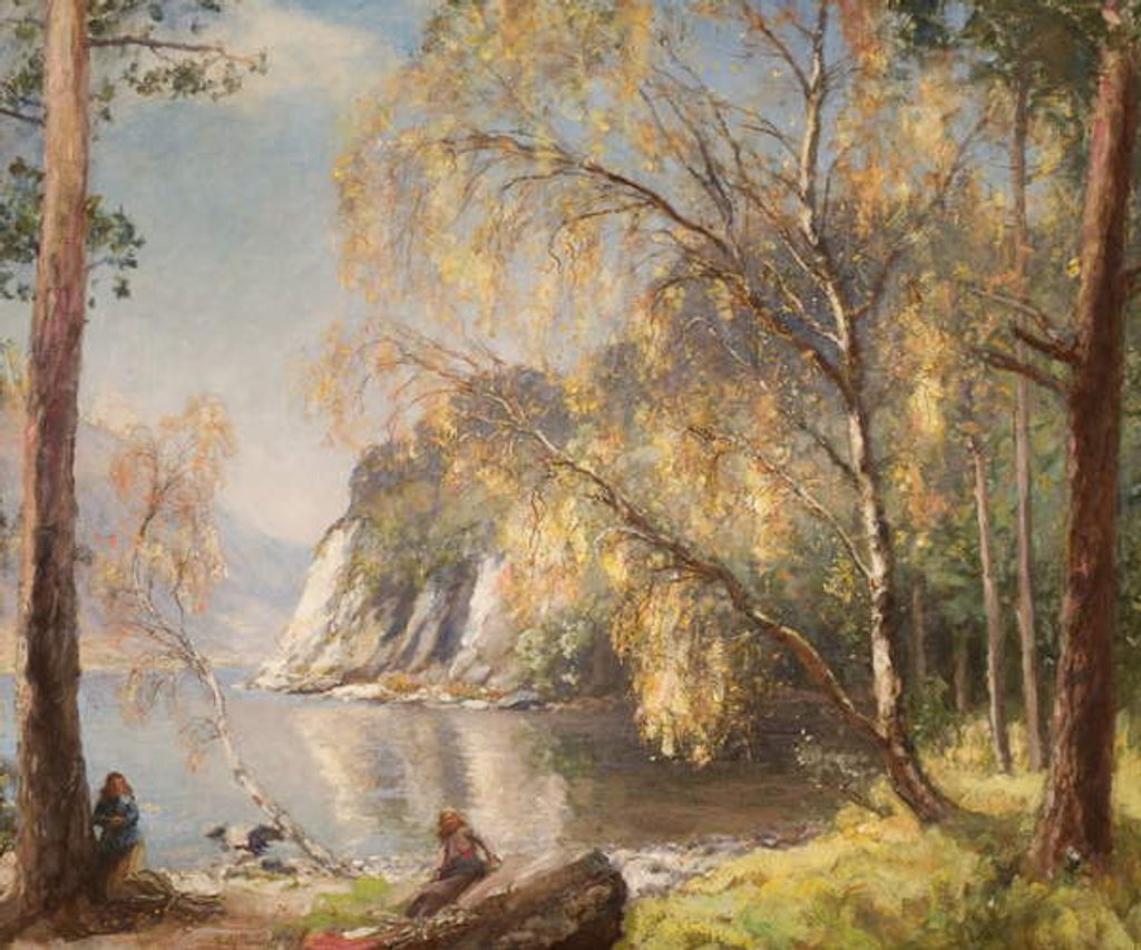Detail of Ullswater, Silver and Gold, 1917 by David Murray