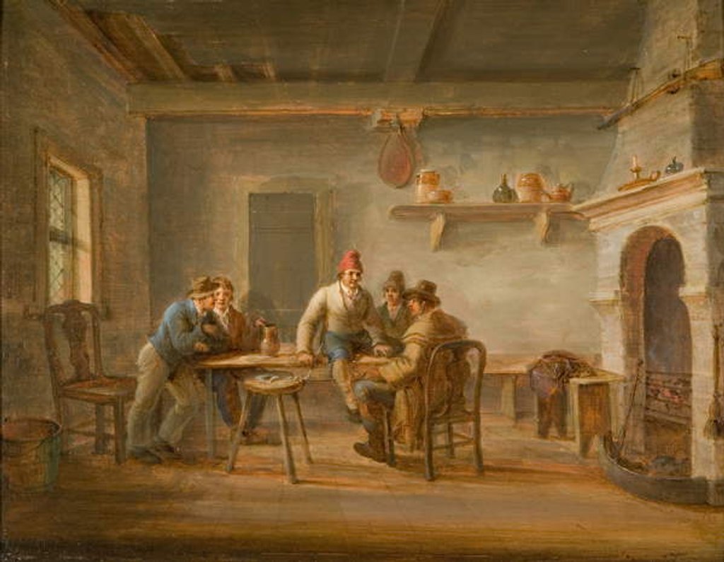 Detail of Interior of an English Inn by English School