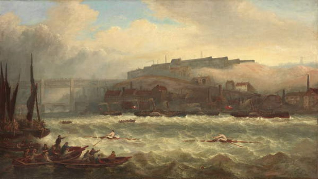 Detail of Cooper versus Chambers, Race on the Tyne, 1865 by John Warkup Swift