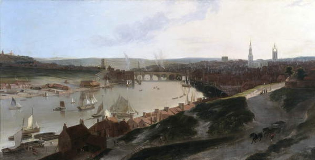 Detail of View of Newcastle upon Tyne, Taken from a Windmill to the East of St. Ann's, c.1802-03 by William Daniell