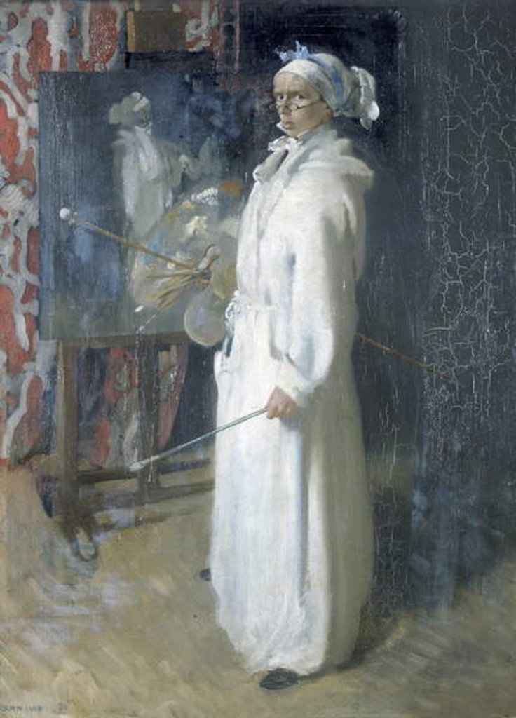 Detail of Portrait of the artist, 1908 by William Orpen