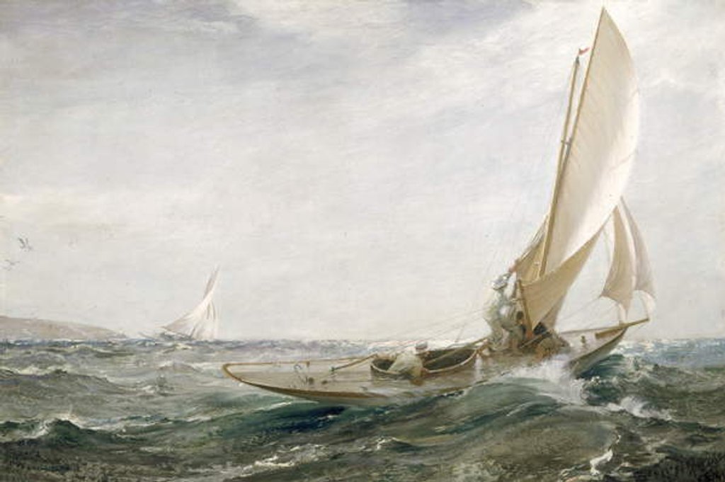 Detail of Through Sea and Air, 1910 by Charles Napier Hemy