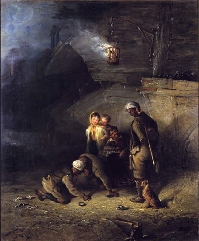 Detail of Pitmen Playing at Quoits by Henry Perlee Parker