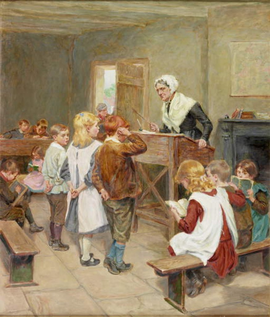 Detail of The Village School, 1912 by Ralph Hedley