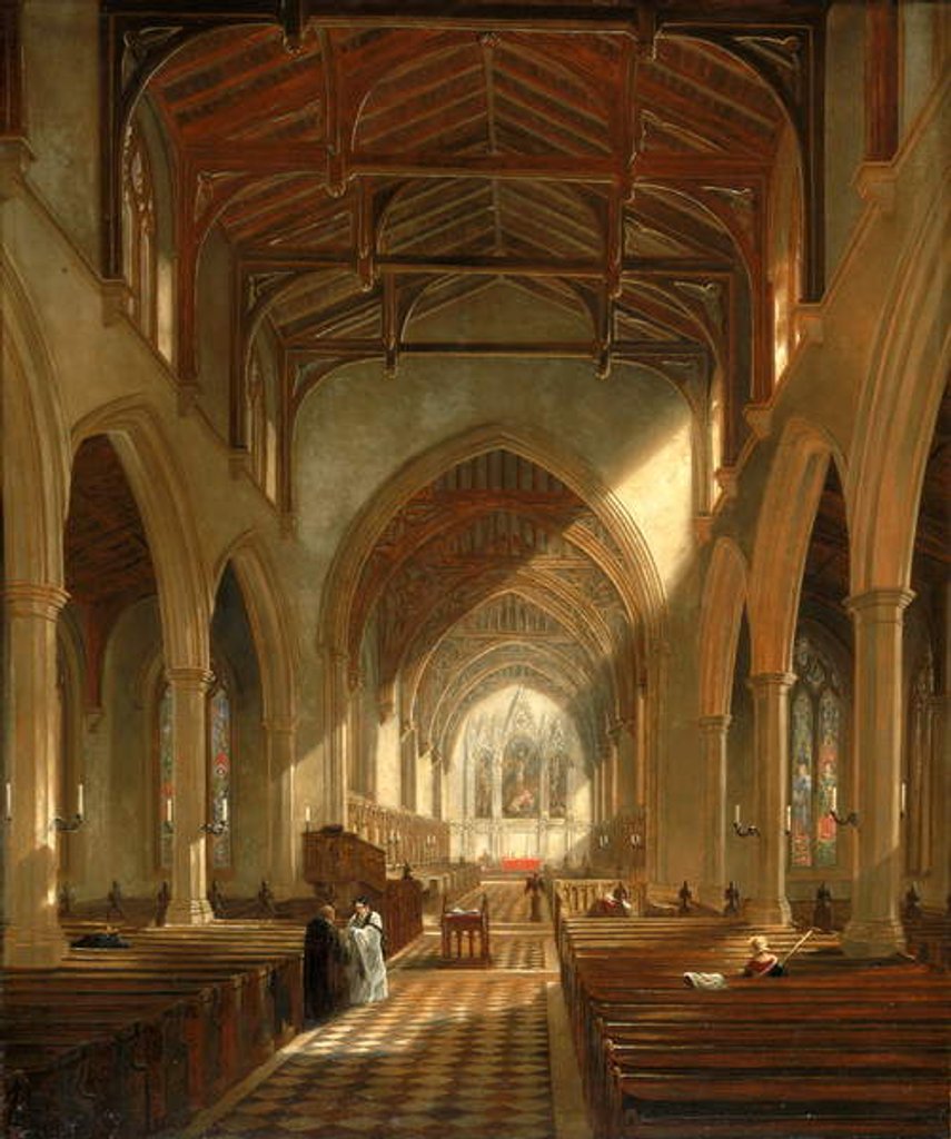 Detail of Interior of St. Peter's Church, Newcastle upon Tyne by John Wilson Carmichael