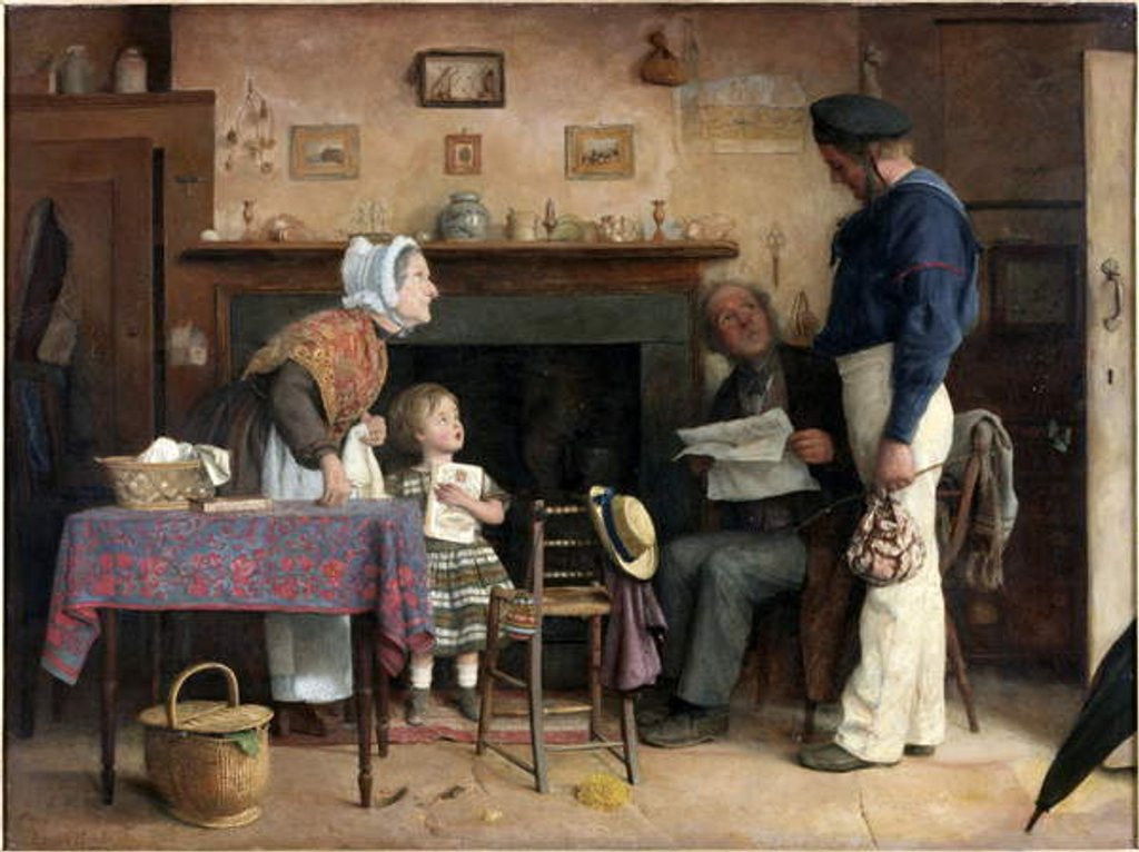 Detail of The Return of the Runaway, c.1862 by Joseph Clark