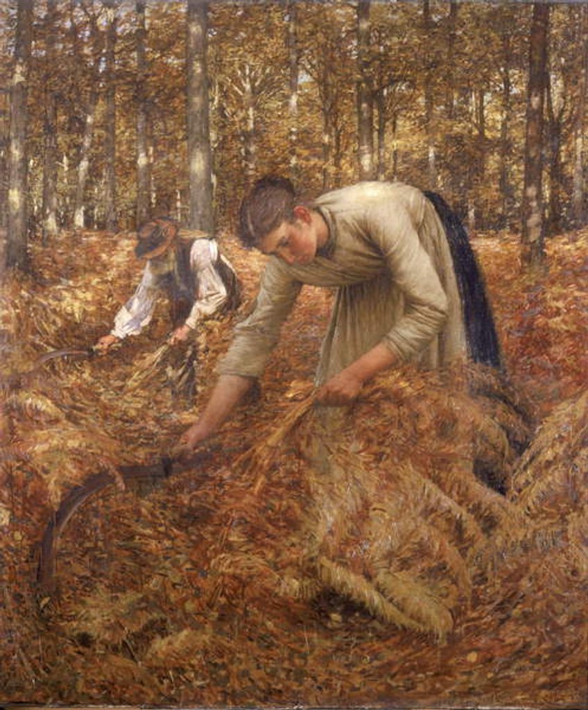 Detail of Gathering Bracken, c.1899 by Henry Herbert La Thangue