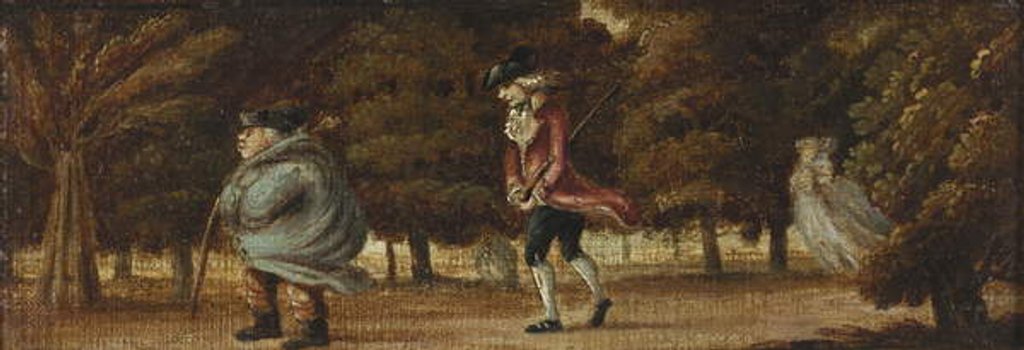 Detail of A Windy Day by Henry William Bunbury