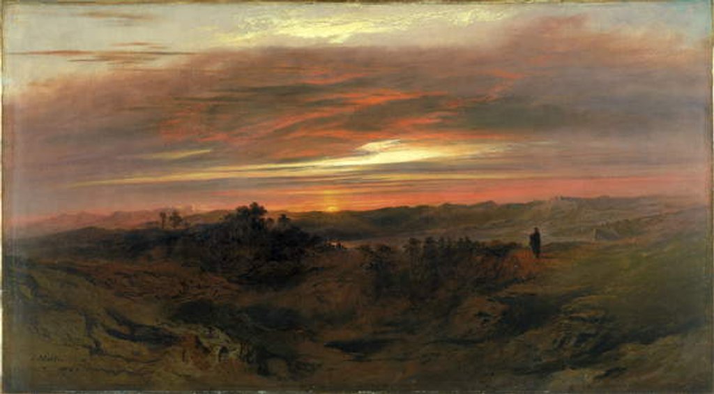 Detail of Solitude, 1843 by John Martin