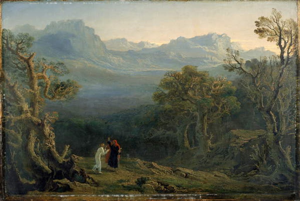 Detail of Edwin and Angelina, 1816 by John Martin