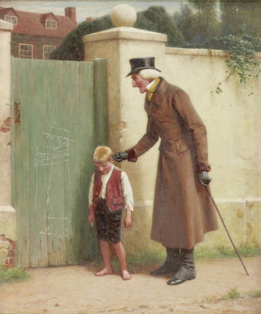 Detail of The Village Artist, 1899 by John Charles Dollman
