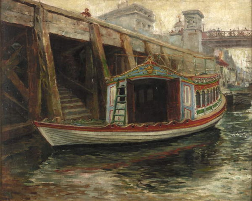 Detail of Sketch for 'The Lord Mayor's Barge', 1891 by Ralph Hedley