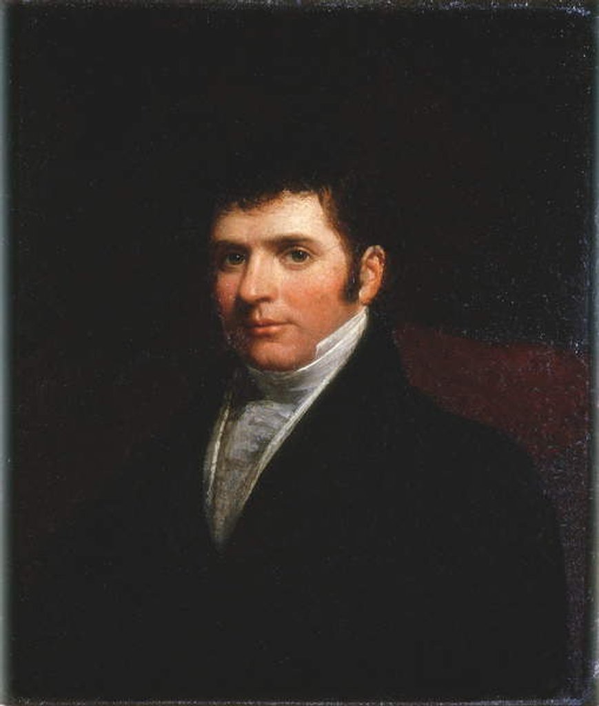 Detail of Portrait of John Dobson, c.1822-28 by William Dixon