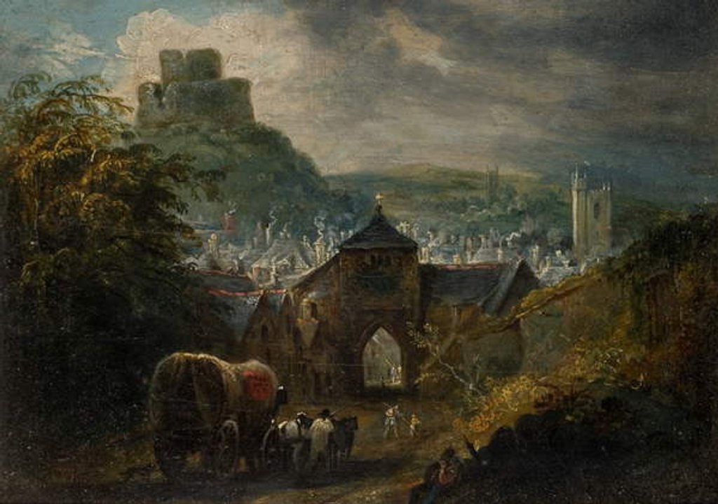 Detail of Glastonbury, Somerset by Henry Perlee Parker