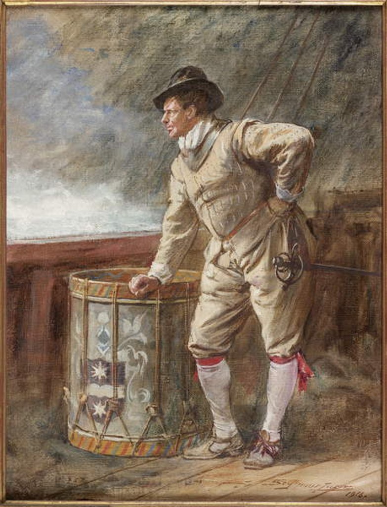 Detail of The Drum Watch, 1916 by John Seymour Lucas