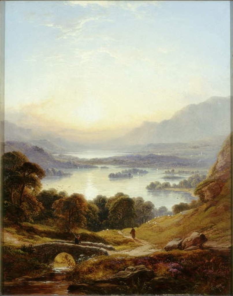 Detail of Derwentwater and Bassenthwaite Lakes, Keswick, 1877 by George Blackie Sticks