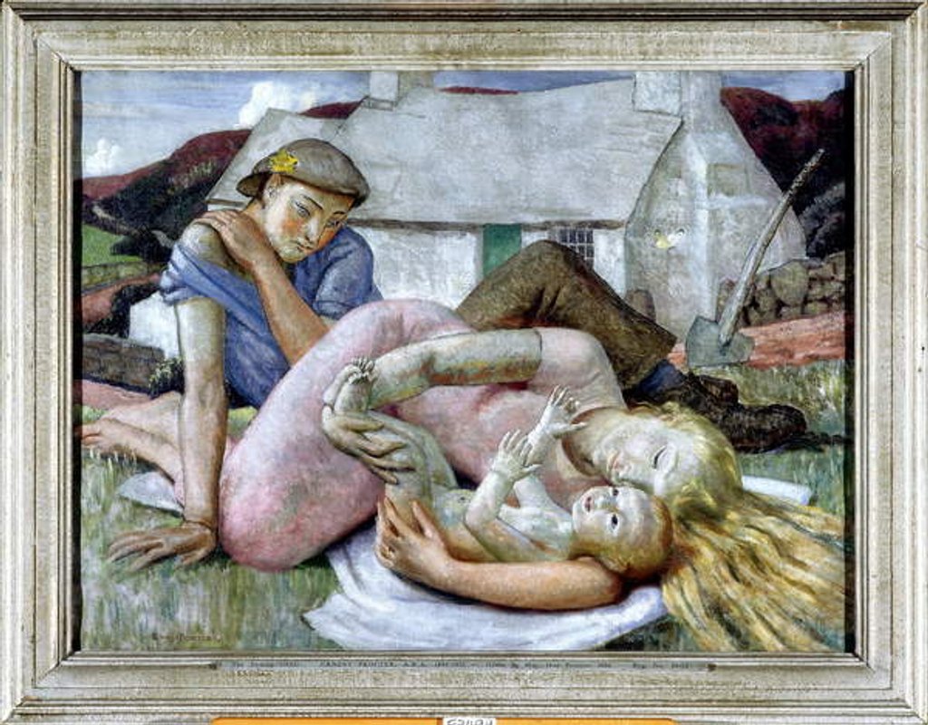 Detail of The Family, 1935 by Ernest Procter