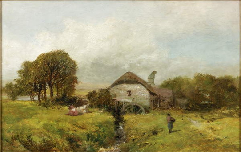 Detail of Mill near Sheppard, Devon, c.1865 by James Peel