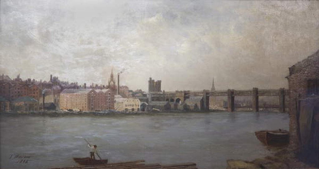 Detail of Newcastle upon Tyne from the South-West, 1884 by John Wallace