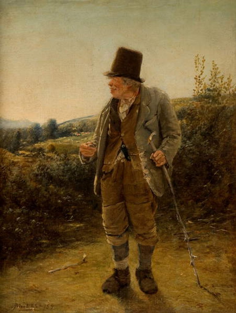 Detail of Old Mickie, 1859 by Erskine Nicol